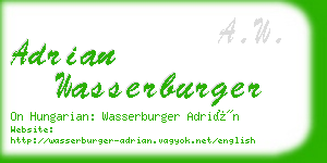 adrian wasserburger business card